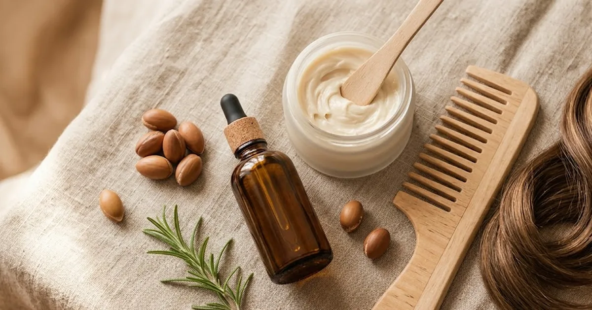Ciocca di capelli sfibrati e rovinati con doppie punte a confronto con capelli sani dopo i rimedi di recupero