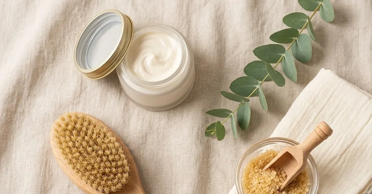 Gomiti e ginocchia scure a confronto con pelle schiarita dopo routine esfoliante e schiarente per iperpigmentazione da attrito