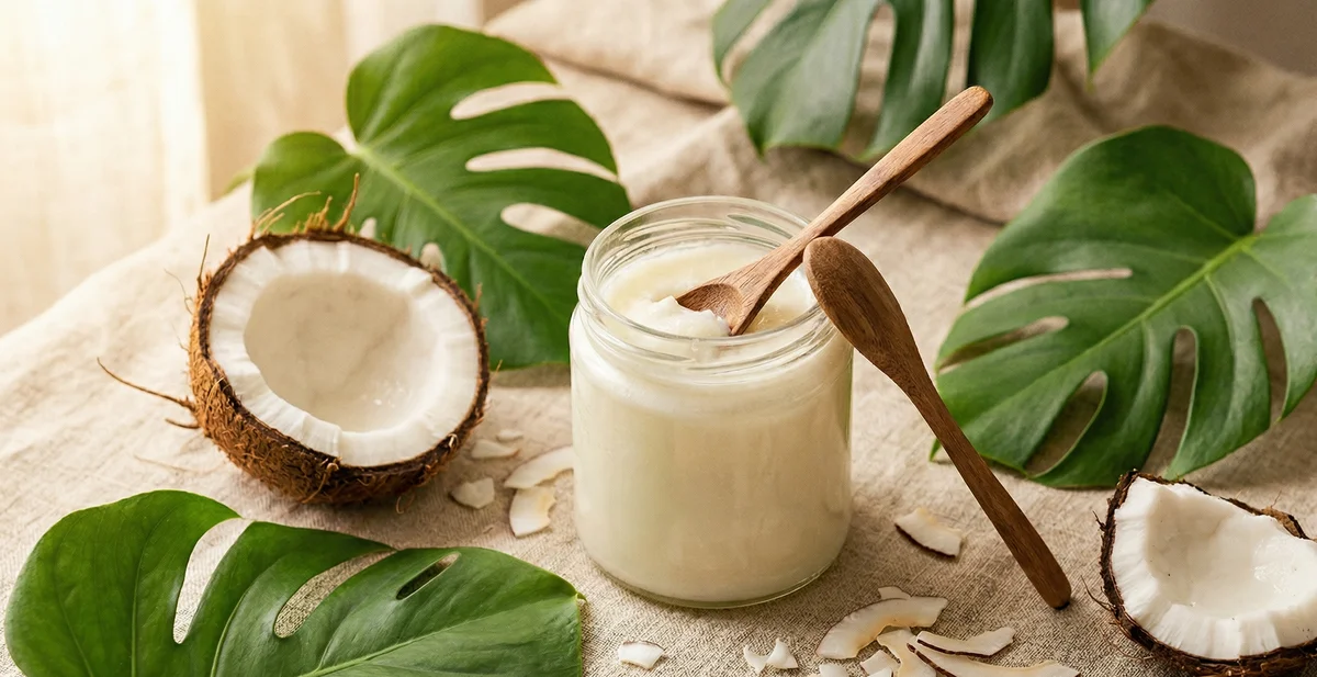 Olio di cocco sul viso: benefici reali, rischi e come usarlo senza pentirtene